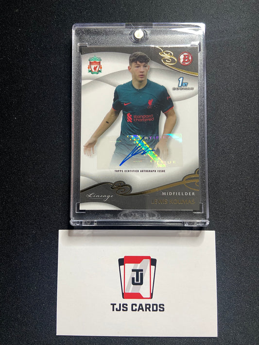Lewis Koumas - 1st Bowman Auto - TOPPS Liverpool Lineage 2022/23