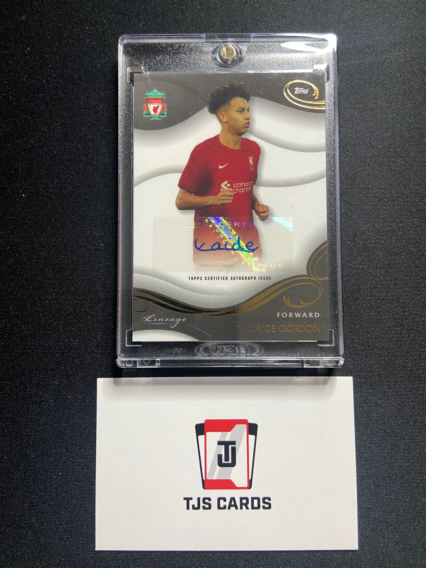 Kaide Gordon - Auto - TOPPS Liverpool Lineage 2022/23