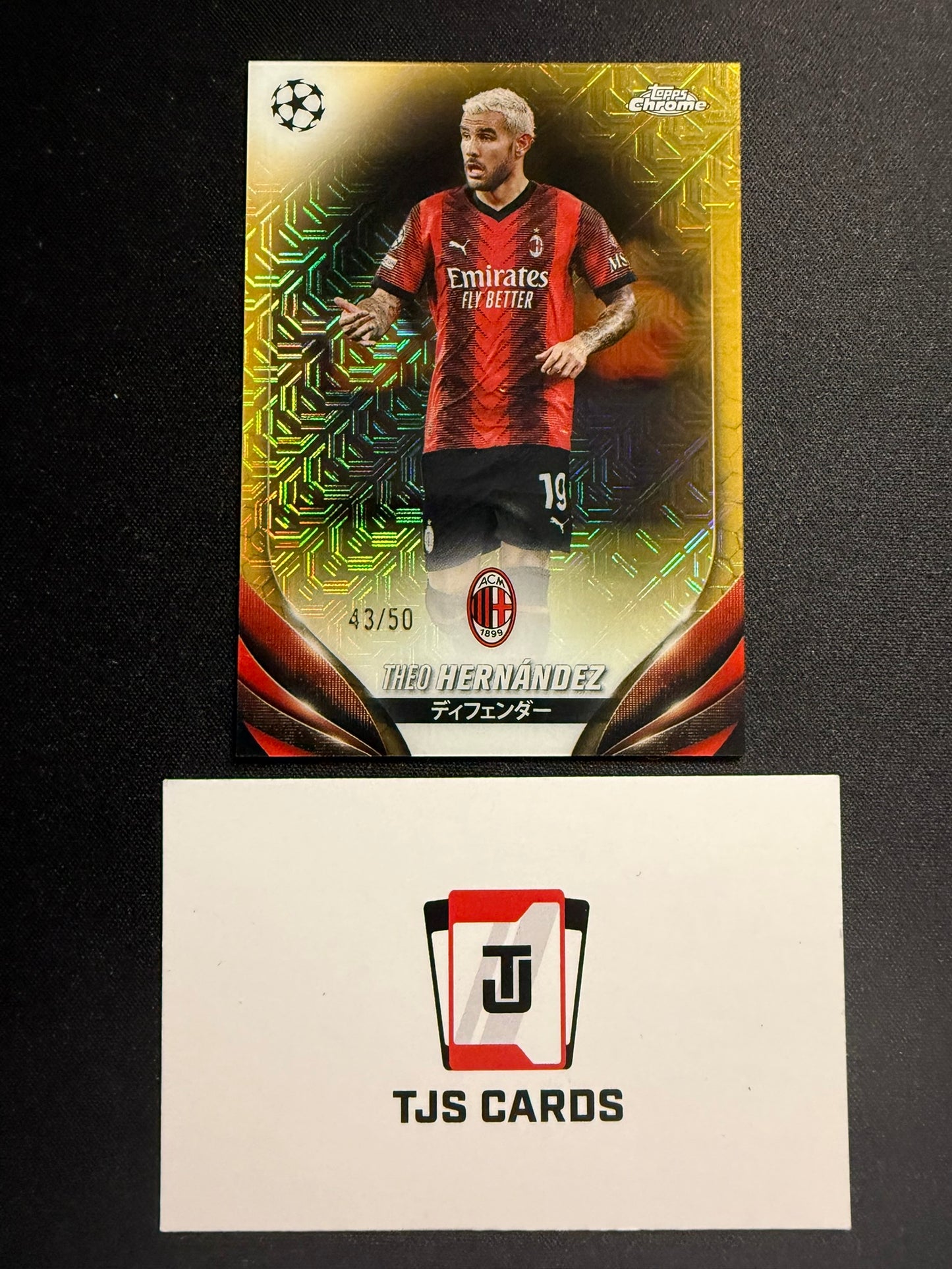 Theo Hernandez - Gold Mojo /50 - TOPPS Japan UCC 2023/24