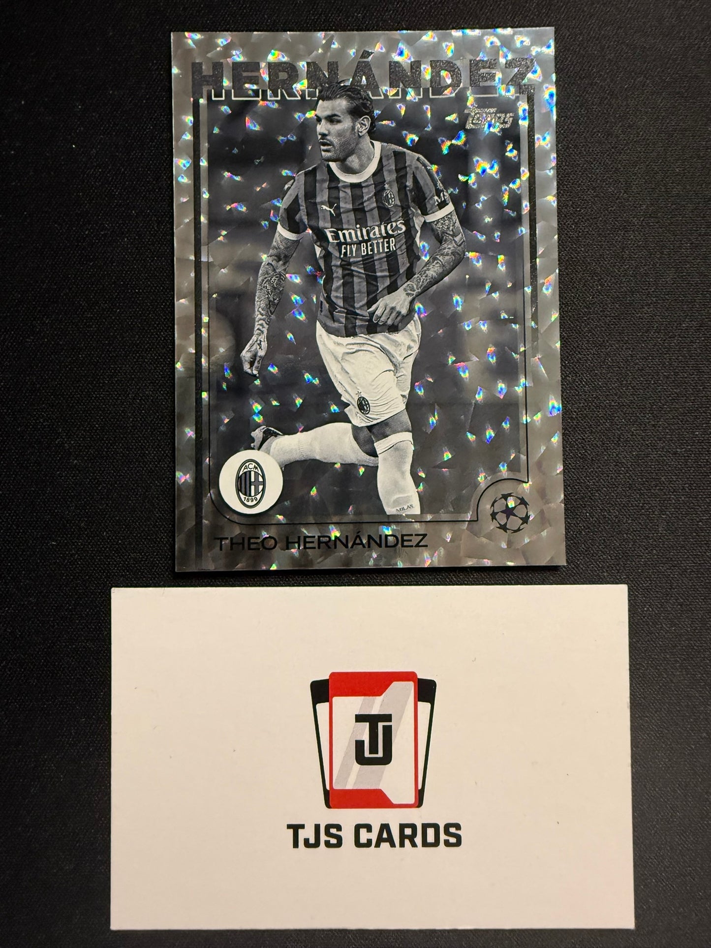 Theo Hernandez - Black & White Icy /150 - TOPPS UCC 2024/25