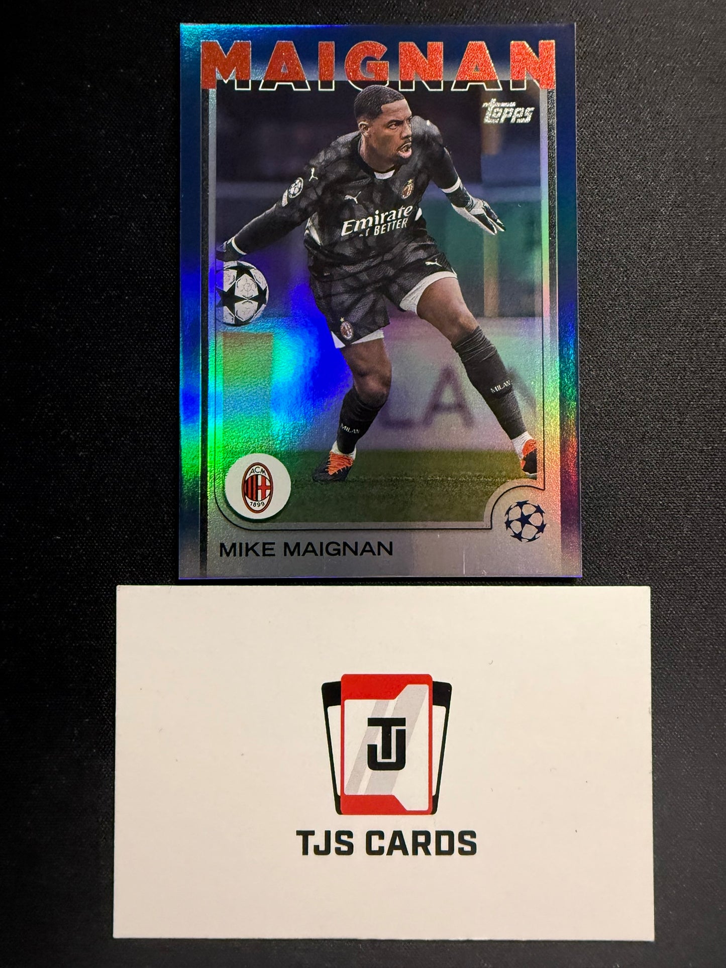 Mike Maignan - Navy Blue /275 - TOPPS UCC 2024/25