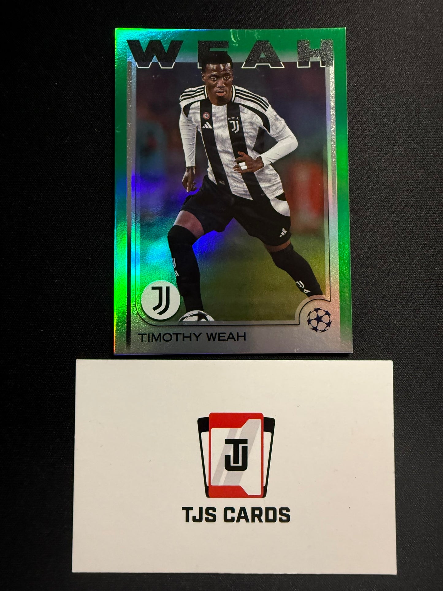 Timothy Weah - Green /99 - TOPPS UCC 2024/25