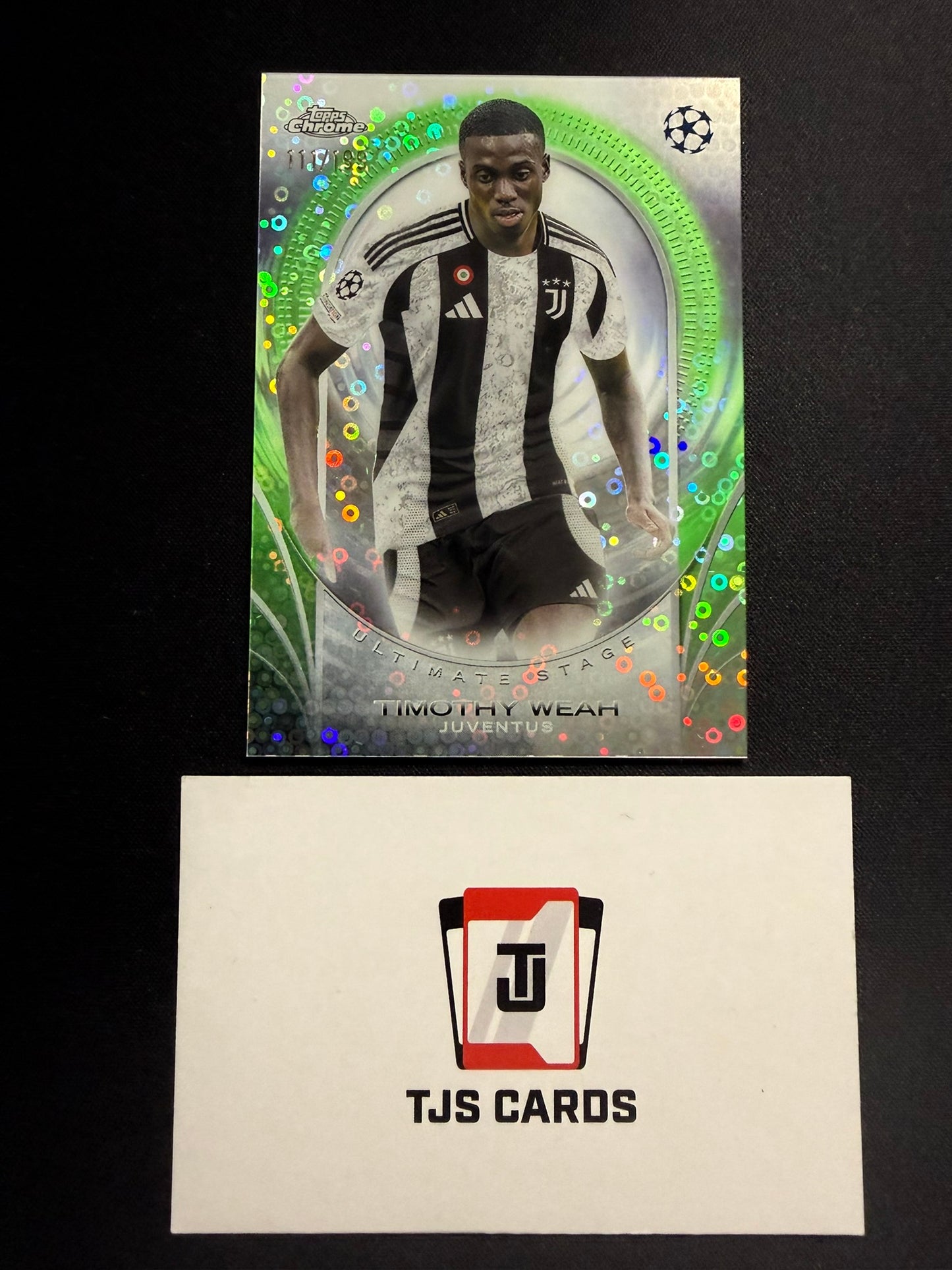 Timothy Weah - Green Ultimate Stage /199 - TOPPS UCC 2024/25