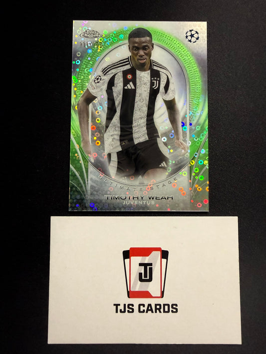 Timothy Weah - Green Ultimate Stage /199 - TOPPS UCC 2024/25