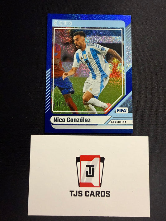 Nico Gonzalez - Blue /49 - Panini Donruss 2024/25