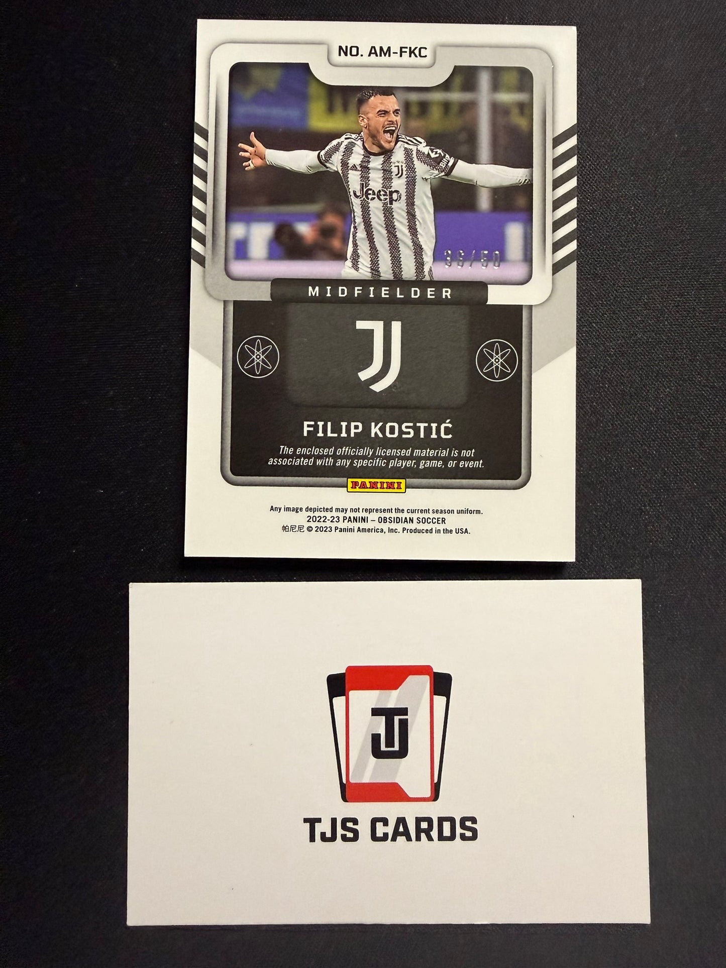 Filip Kostic - Patch /50 - Panini Obsidian 2022/23