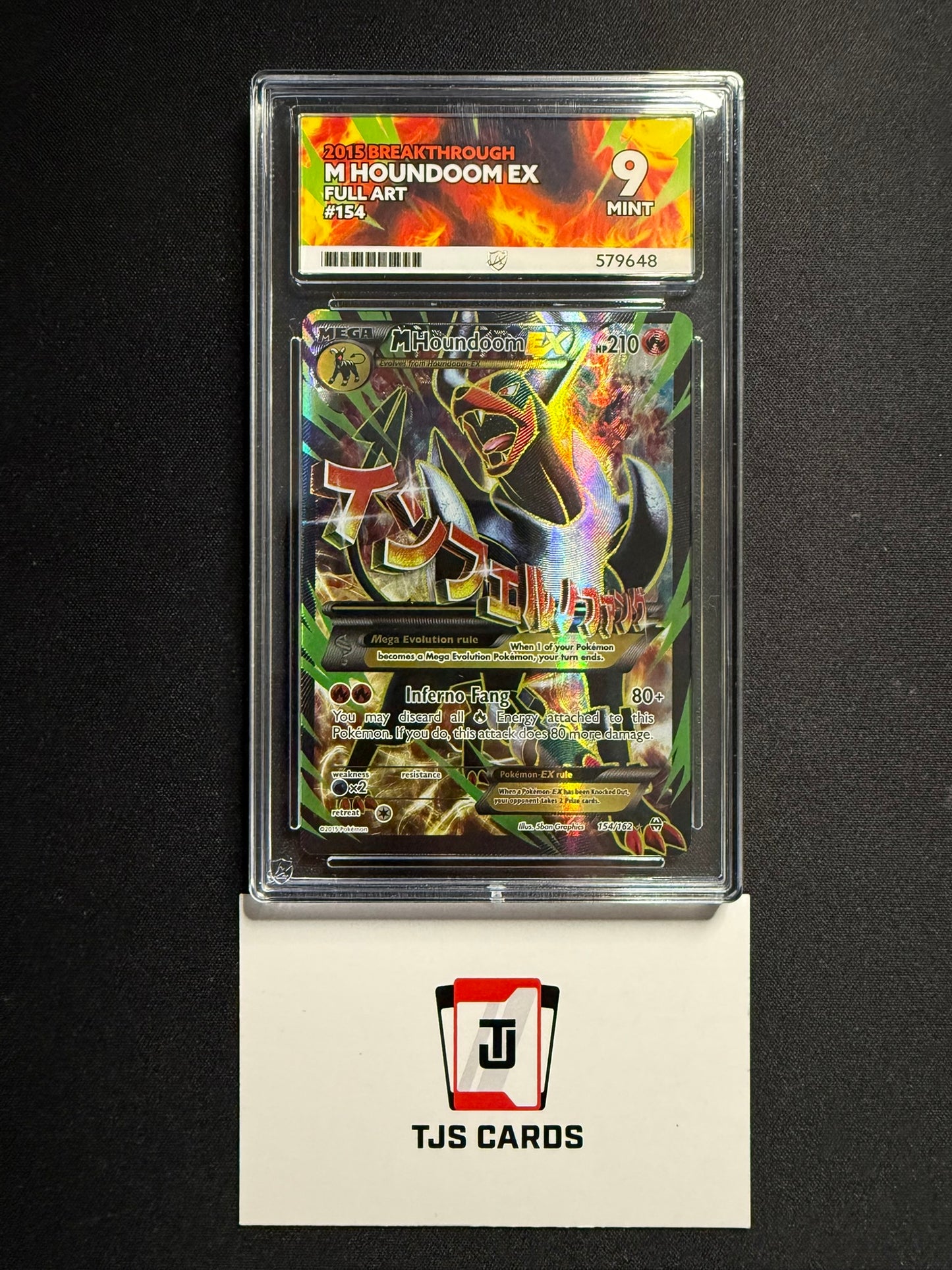 Mega Houndoom ex - ACE 9 - Full Art Breakthrough 154/162 - Pokemon