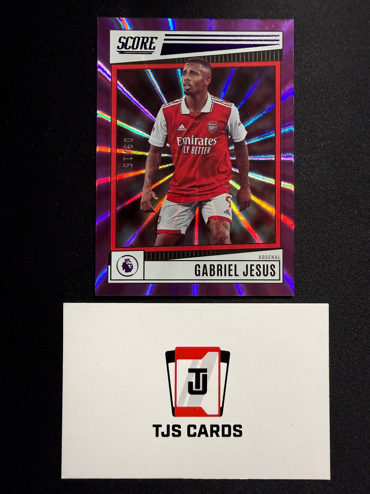 Gabriel Jesus - Purple Laser /15 - Panini Score Premier League 2022/23
