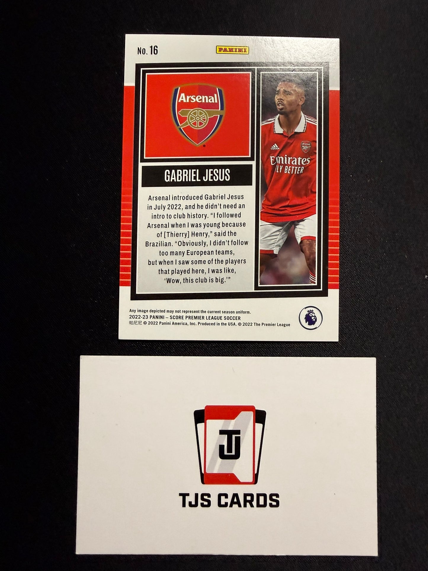 Gabriel Jesus - Purple Laser /15 - Panini Score Premier League 2022/23