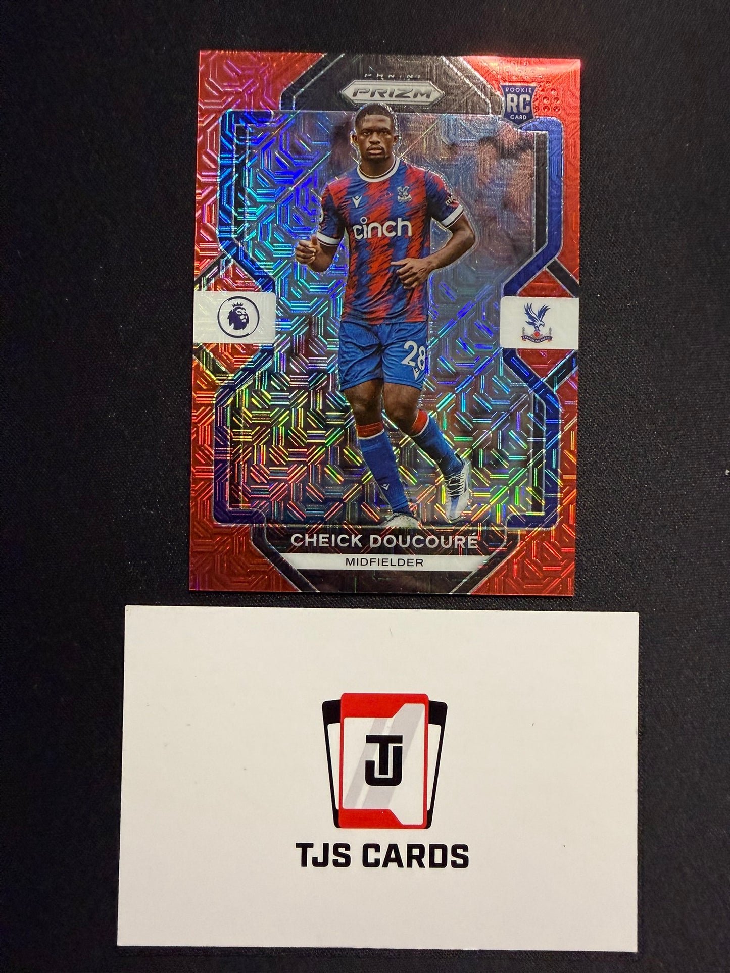 Cheick Doucoure - Rookie Red Mojo /99 - Panini Prizm Premier League 2022/23