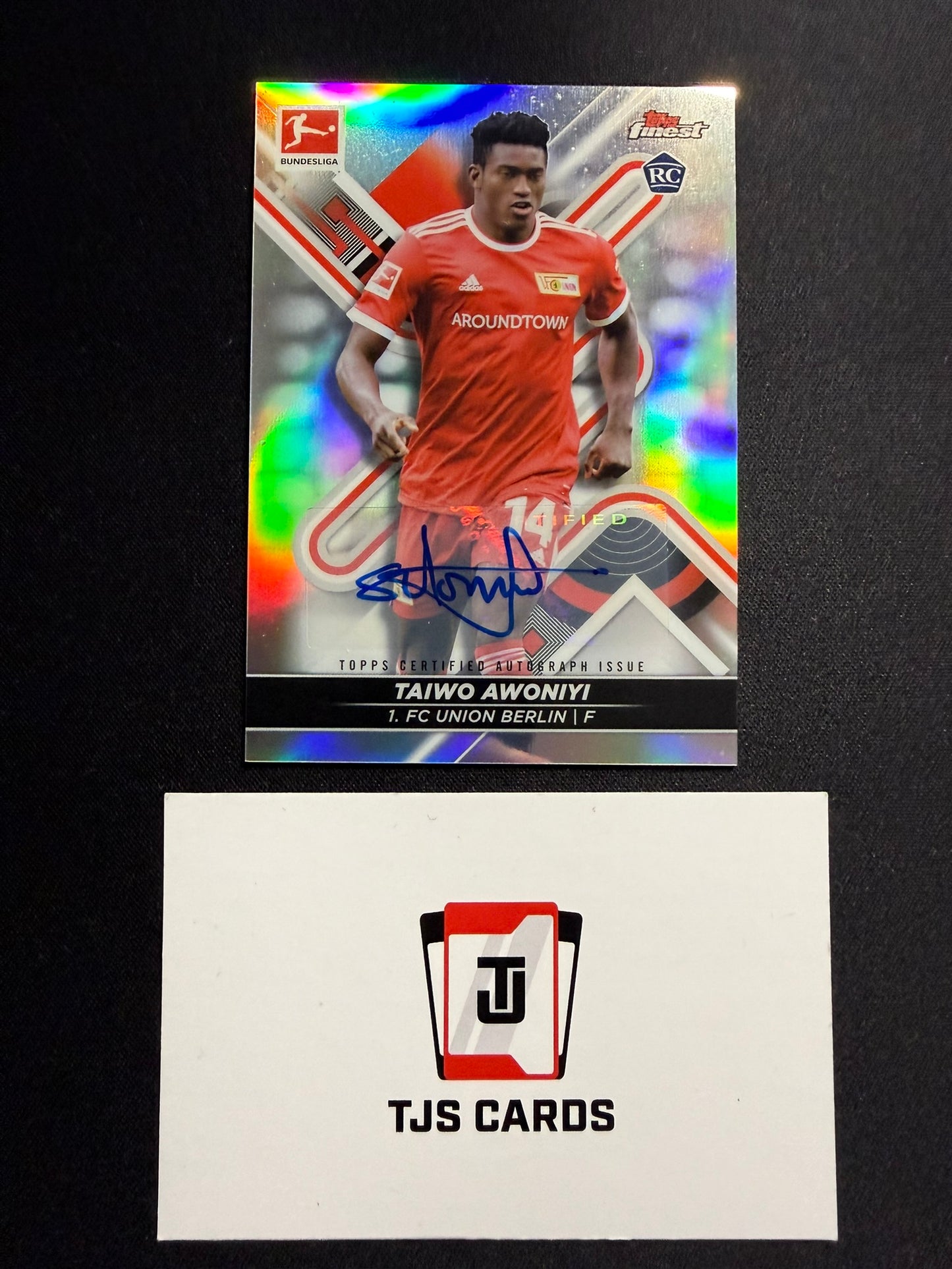 Taiwo Awoniyi - Rookie Auto - TOPPS Bundesliga Finest 2021/22