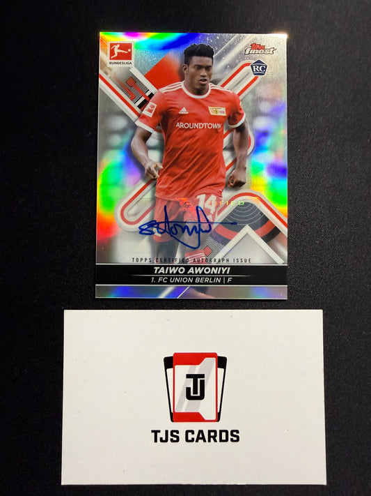 Taiwo Awoniyi - Rookie Auto - TOPPS Bundesliga Finest 2021/22
