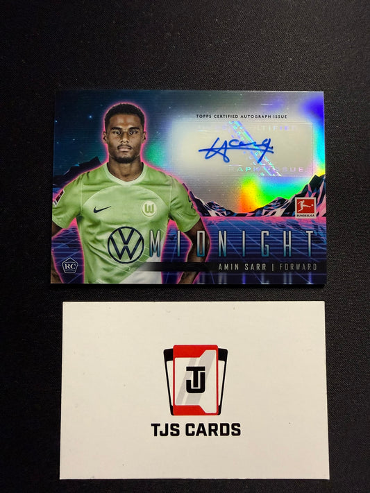 Amin Sarr - Rookie Horizon Signatures Auto - TOPPS Bundesliga Midnight 2023/24