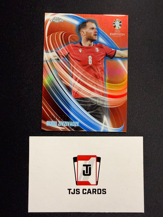 Budu Zivzivadze - Neon Nations /150 - TOPPS Chrome UEFA EURO 2024
