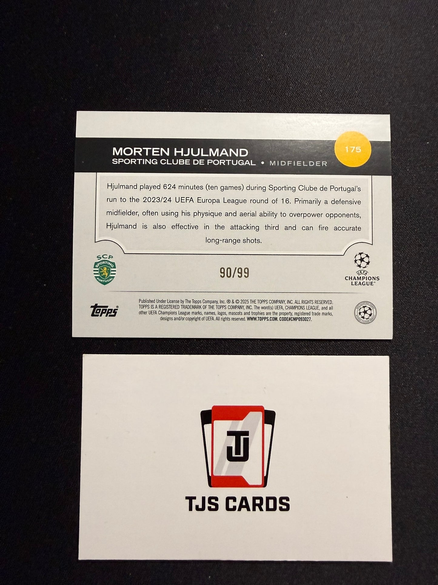 Morten Hjulmand - Green /99 - TOPPS UCC 2024/25