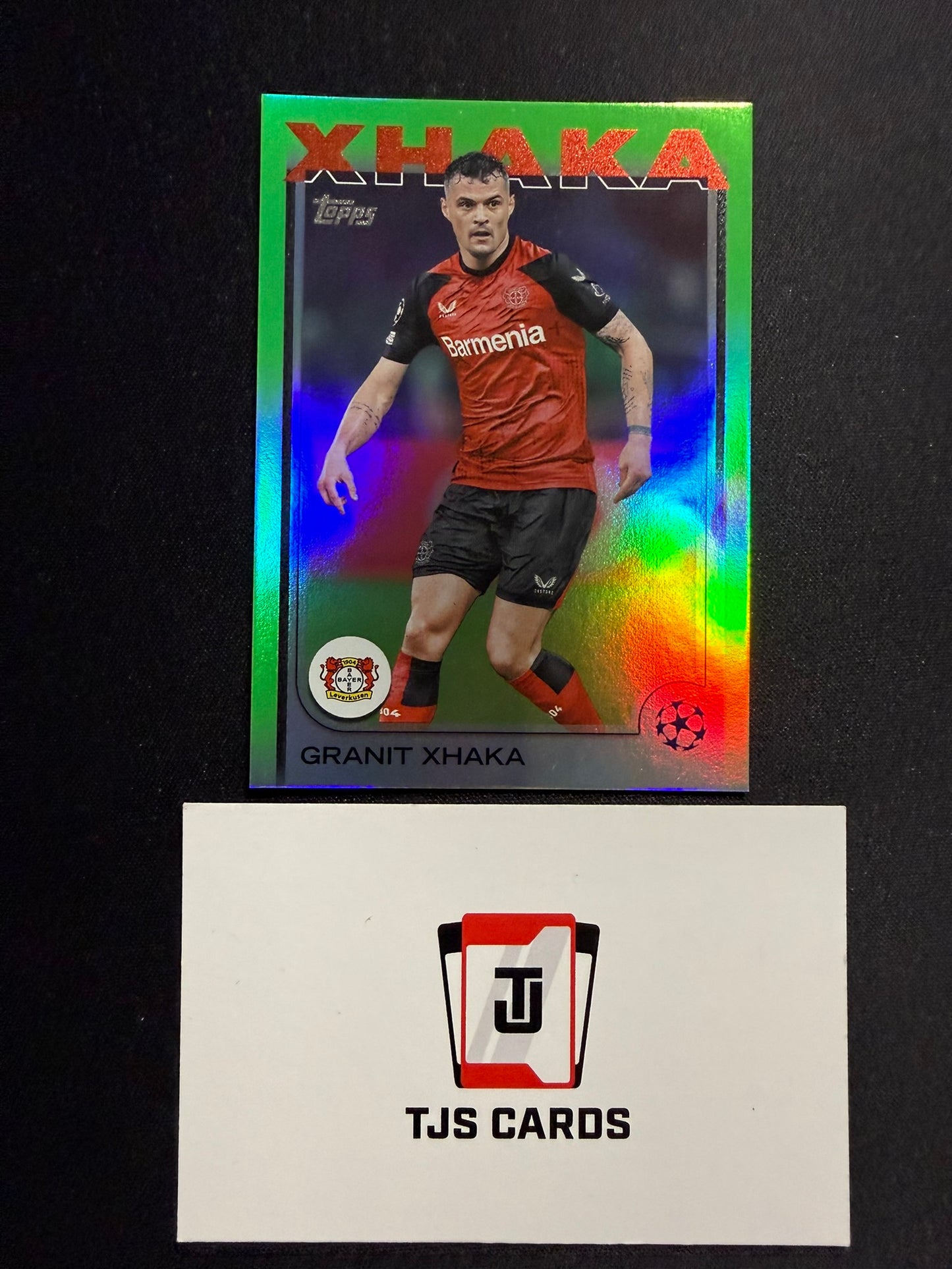 Granit Xhaka - Neon Green /199 - TOPPS UCC 2024/25