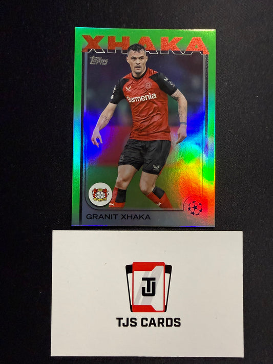 Granit Xhaka - Neon Green /199 - TOPPS UCC 2024/25