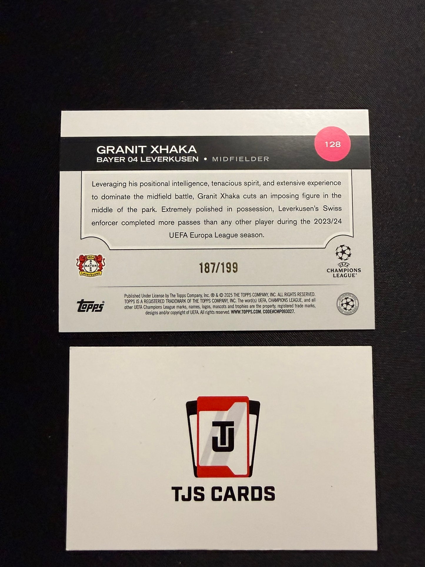 Granit Xhaka - Neon Green /199 - TOPPS UCC 2024/25