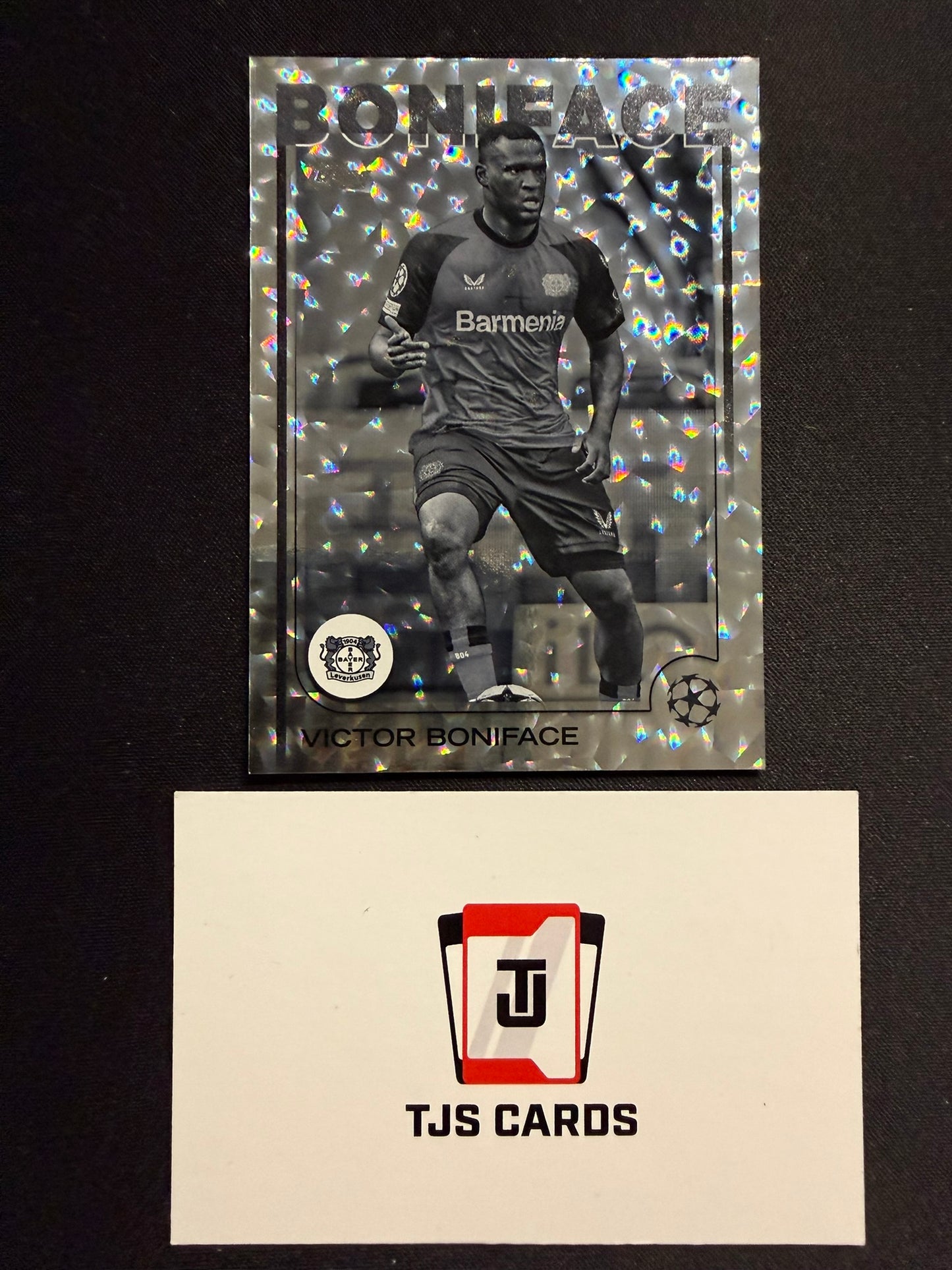 Victor Boniface - Black & White Icy /150 - TOPPS UCC 2024/25