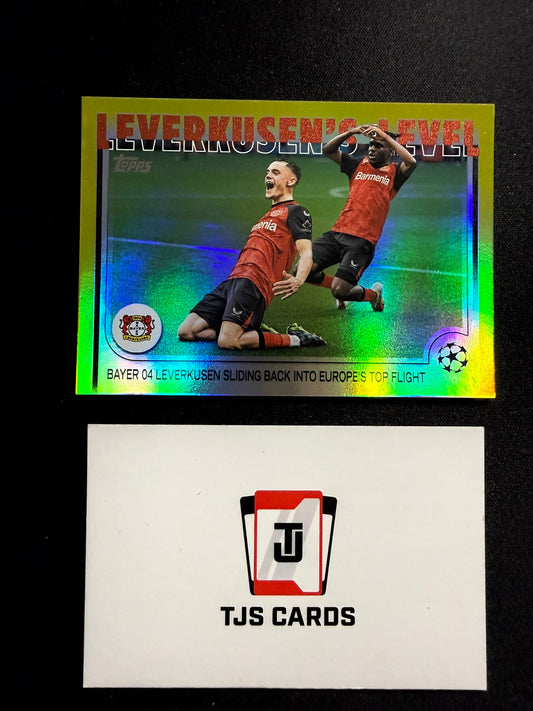 Leverkusen's Level - Yellow /175 - TOPPS UCC 2024/25