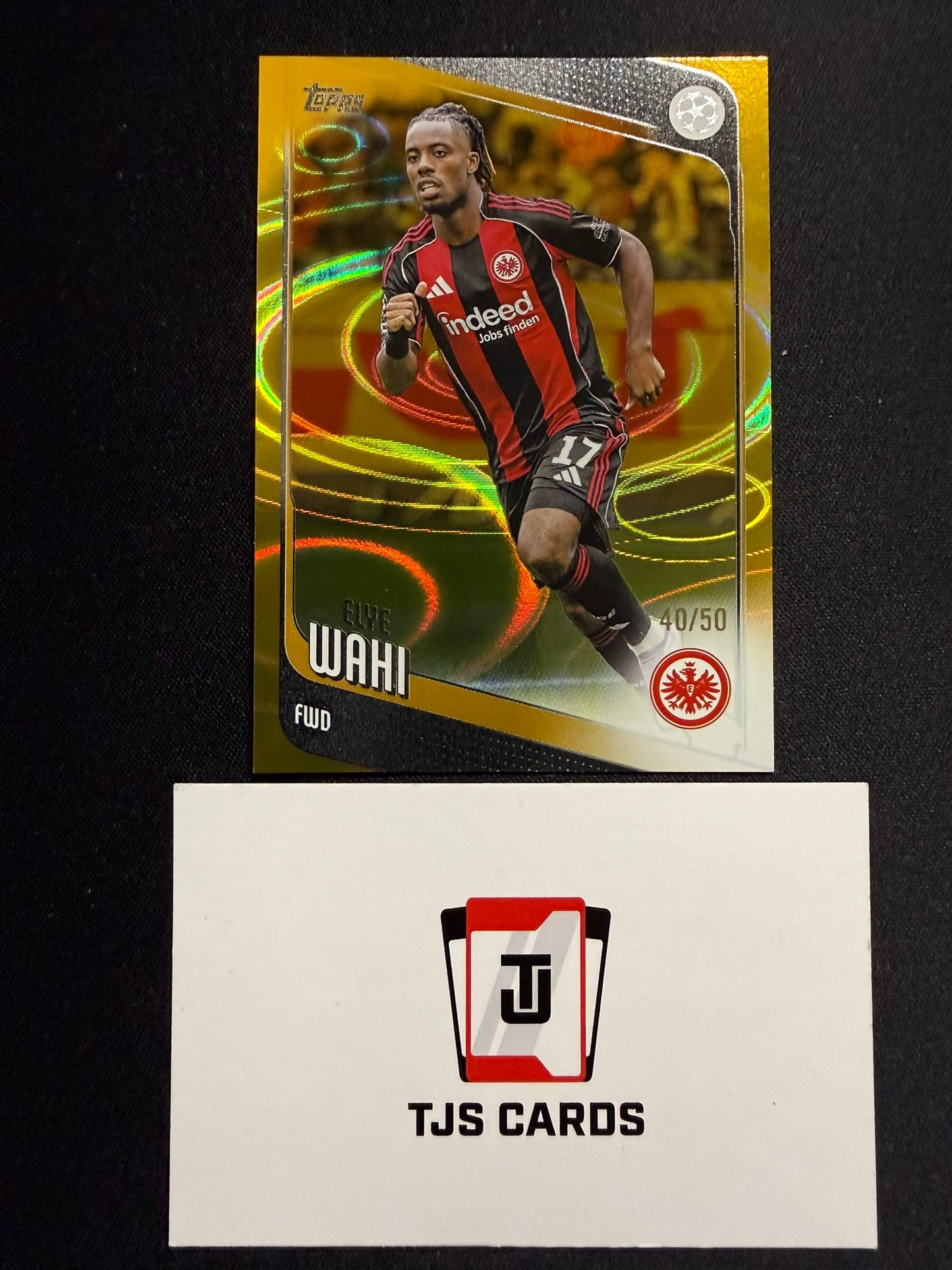 Elye Wahi - Gold Raindrop /50 - TOPPS UCC 2025/26