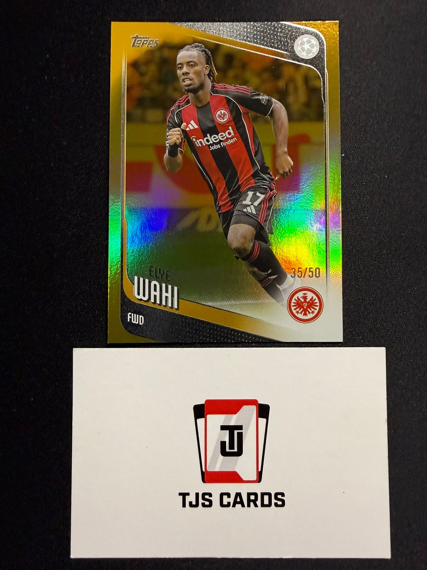 Elye Wahi - Gold /50 - TOPPS UCC 2025/26