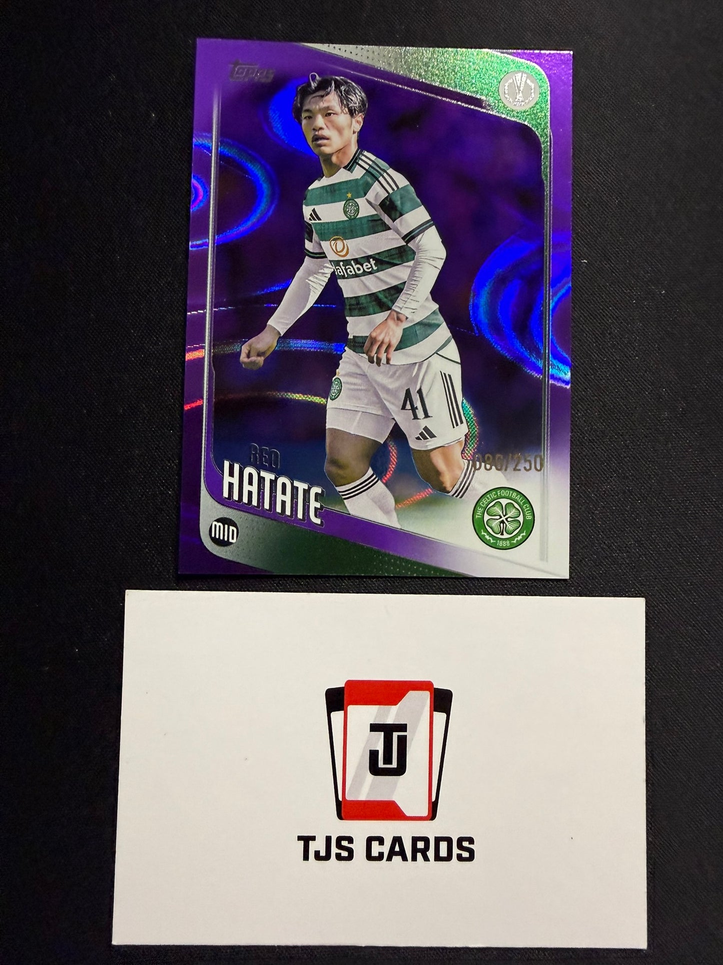 Reo Hatate - Purple Raindrop /250 - TOPPS UCC 2025/26