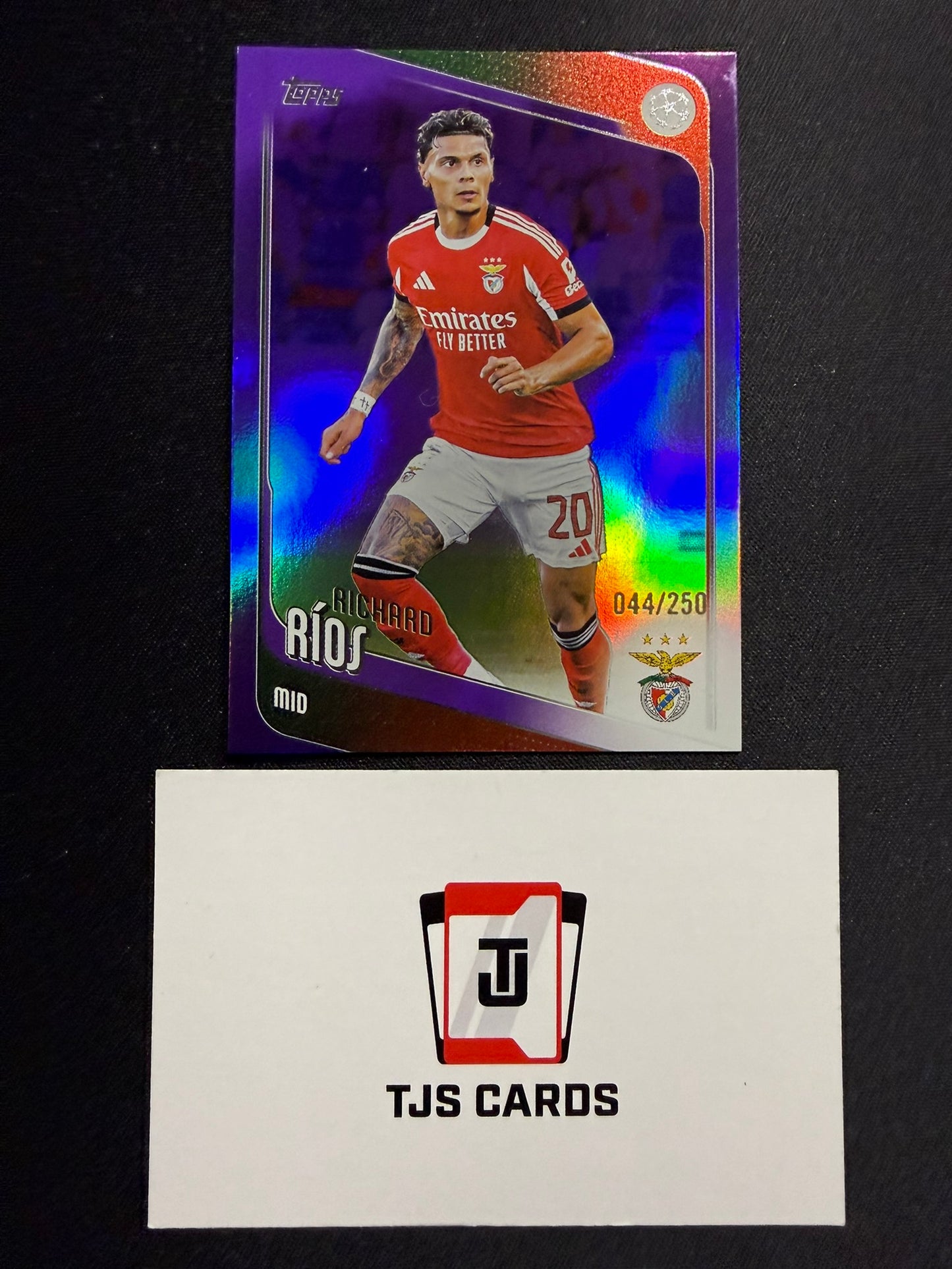 Richard Rios - Purple /250 - TOPPS UCC 2025/26