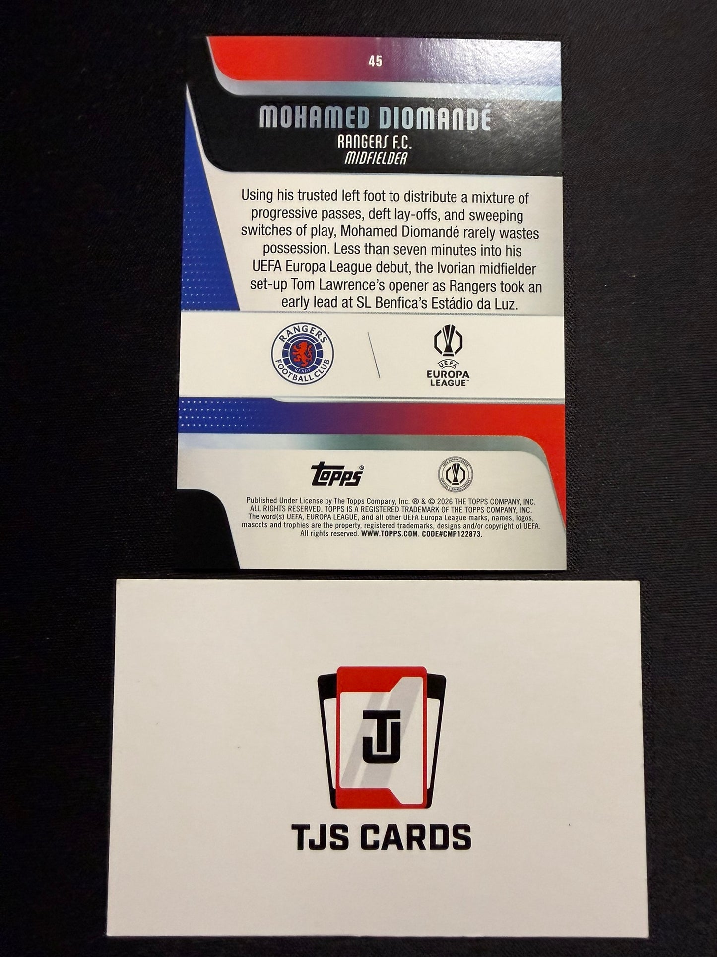 Mohamed Diomande - Team Logo Borders SSP - TOPPS UCC 2025/26