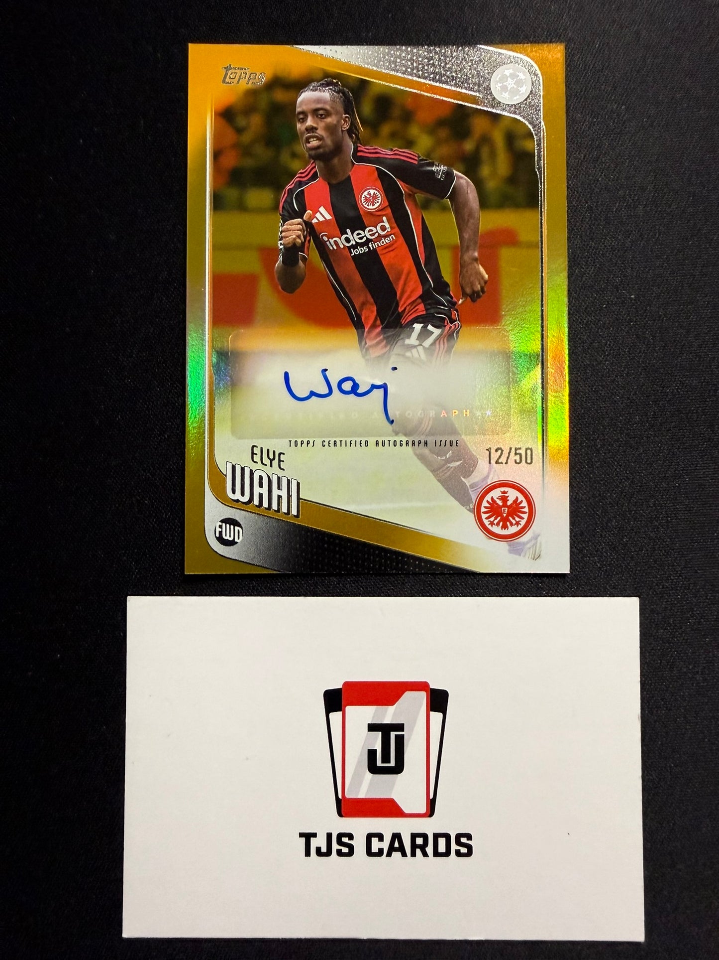 Elye Wahi - Gold Auto /50 - TOPPS UCC 2025/26