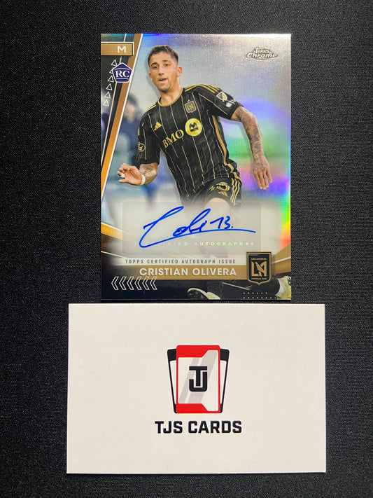 Cristian Olivera - Rookie Auto - TOPPS MLS Chrome 2024