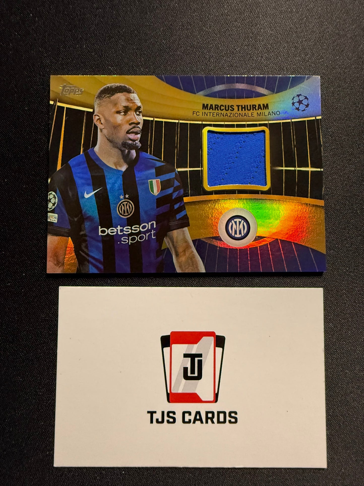Marcus Thuram - Gold Player-Worn Patch /50 - TOPPS UCC 2024/25