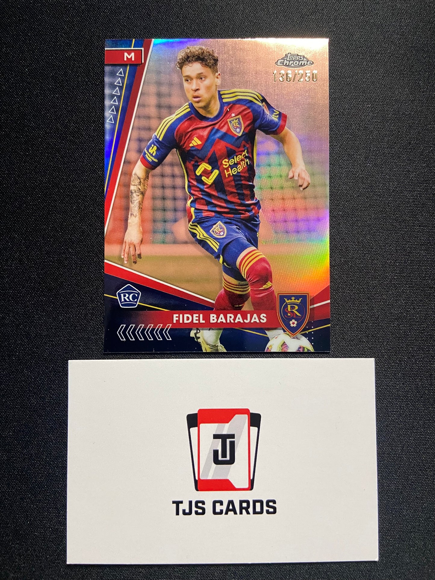 Fidel Barajas - Rookie Rose Gold /250 - TOPPS MLS Chrome 2024