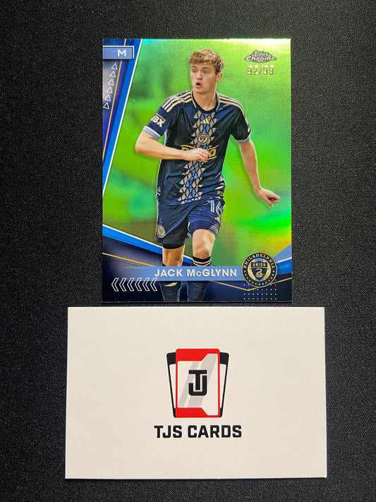 Jack McGlynn - Green /99 - TOPPS MLS Chrome 2024