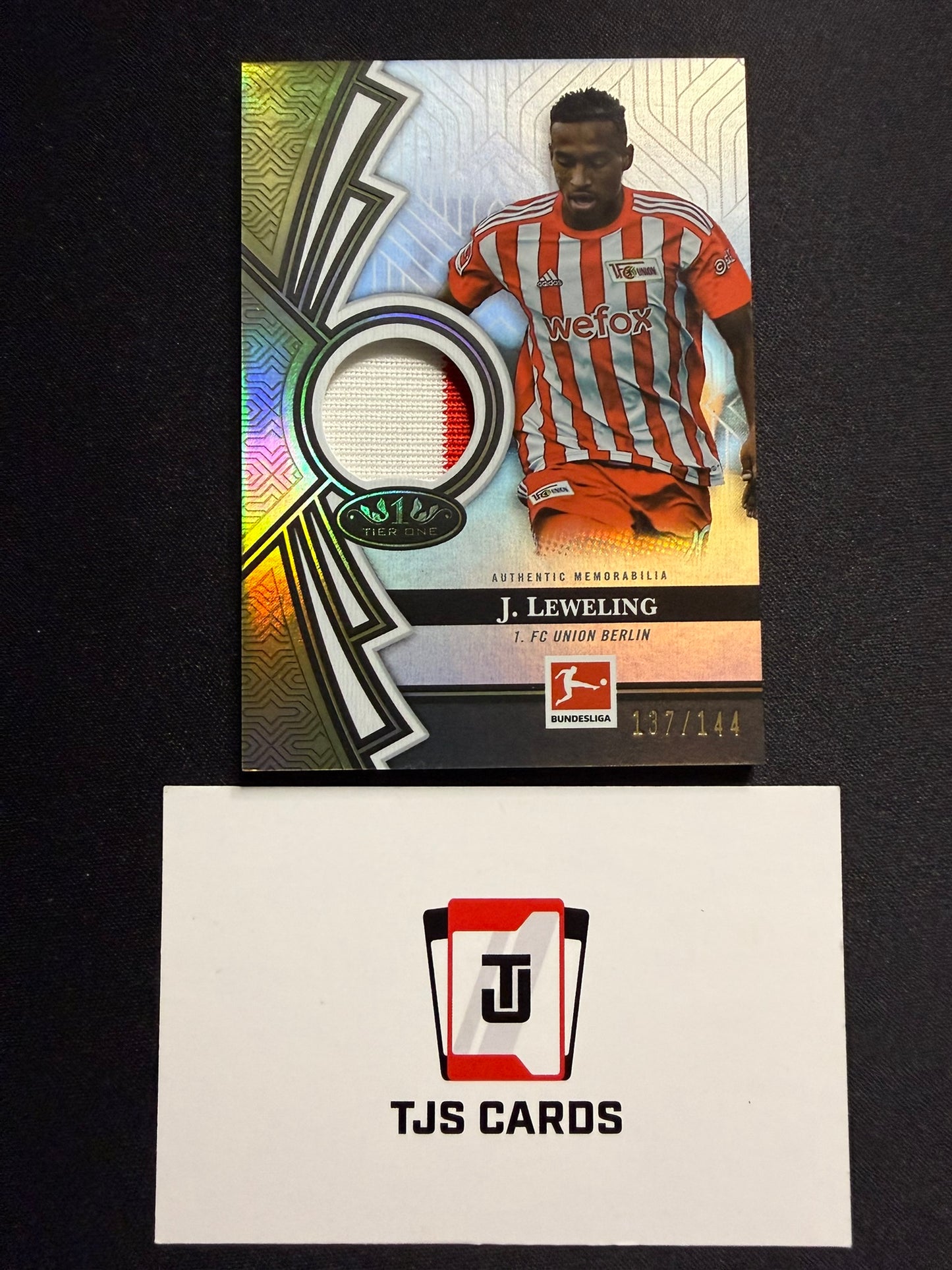 Jamie Leweling - Patch /144 - TOPPS Bundesliga Tier One 2022/23