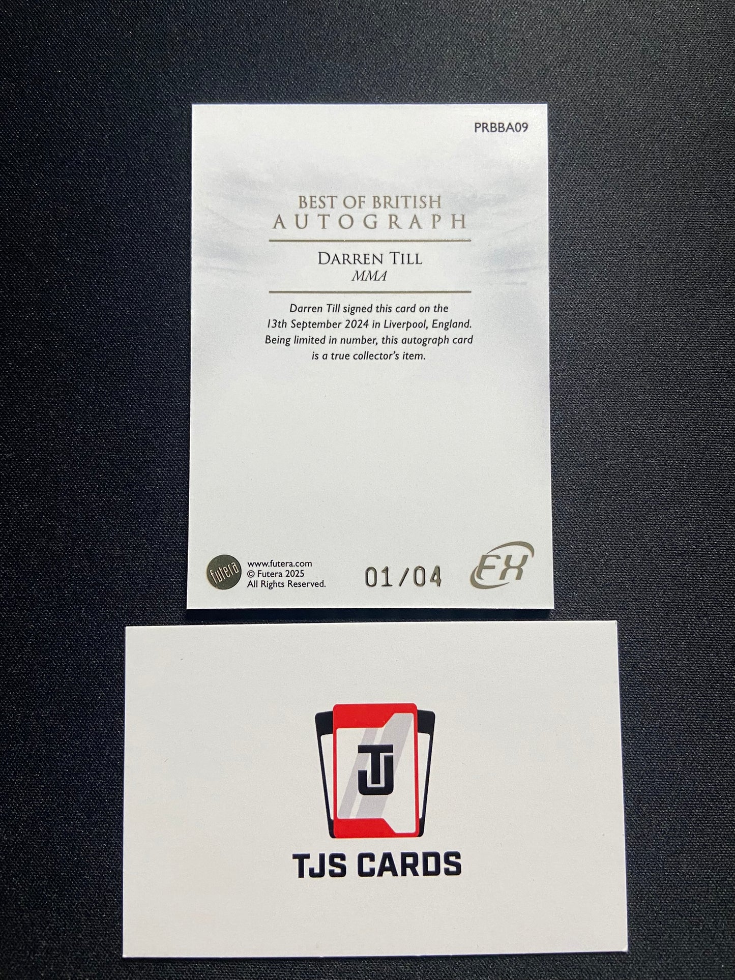 Darren Till - On-Card Auto /4 - Futera Best Of British 2024/25