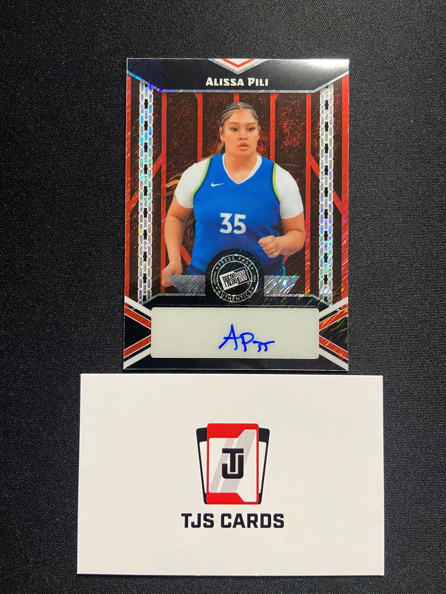 Alissa Pili - Red Shimmer Auto /4 - Leaf Metal 2024