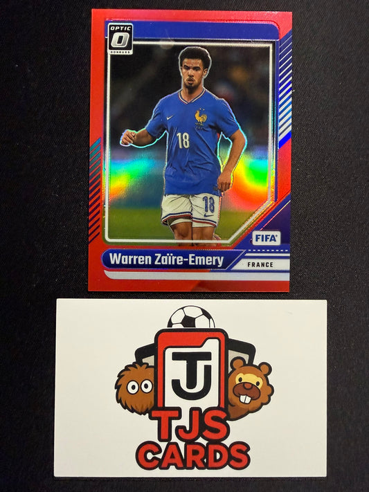 Warren Zaire-Emery - Red Optic /299 - Panini Donruss 2024/25