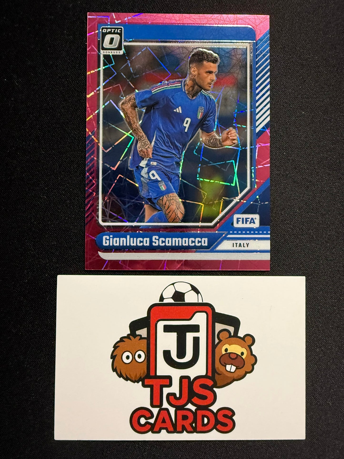 Gianluca Scamacca - Pink Cubic /99 - Panini Donruss 2024/25