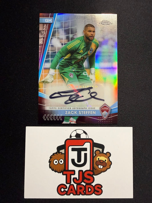 Zack Steffen - Auto - TOPPS Chrome MLS 2024