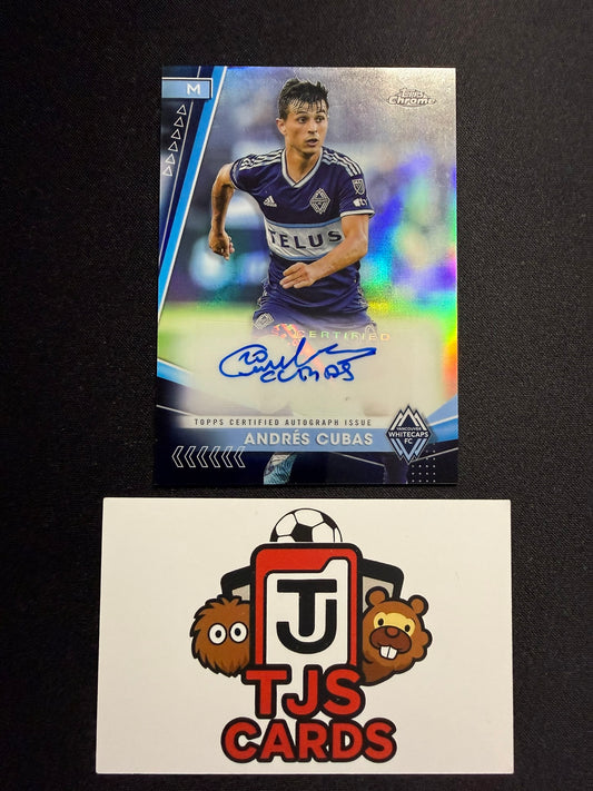 Andres Cubas - Auto - TOPPS Chrome MLS 2024