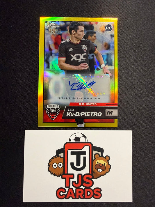 Ted Ku-DiPietro - Rookie Gold Auto /50 - TOPPS Chrome MLS 2023