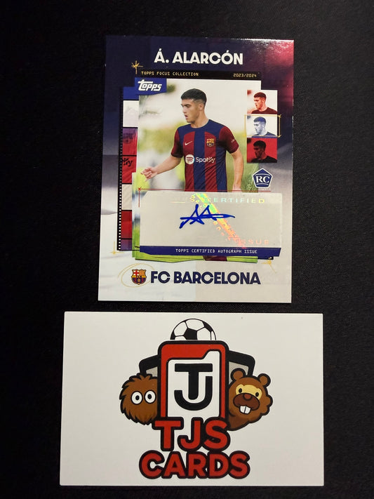 Angel Alarcon - Rookie Auto - TOPPS Focus Barcelona 2023/24