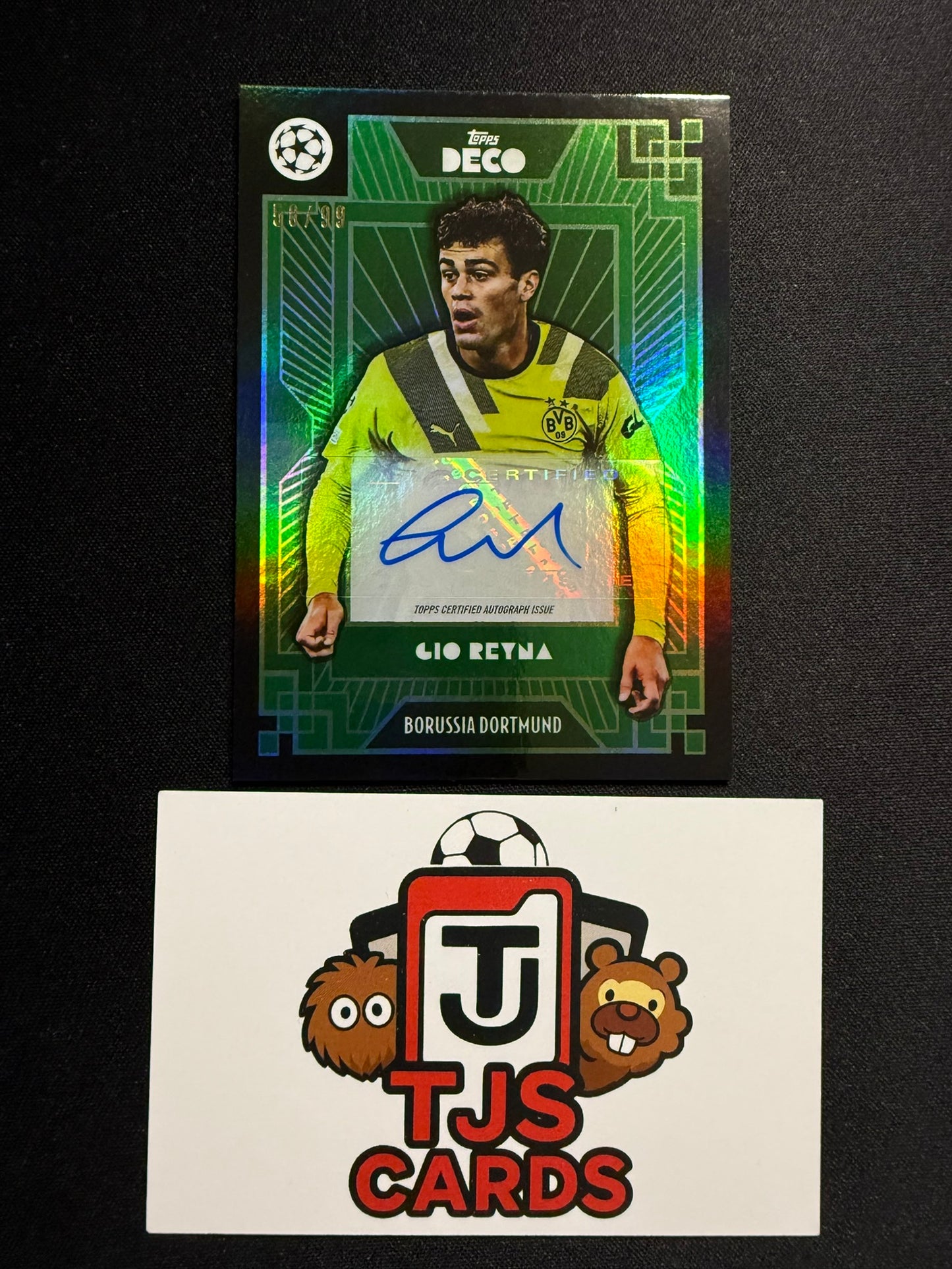 Gio Reyna - Green Auto /99 - TOPPS Deco 2022/23