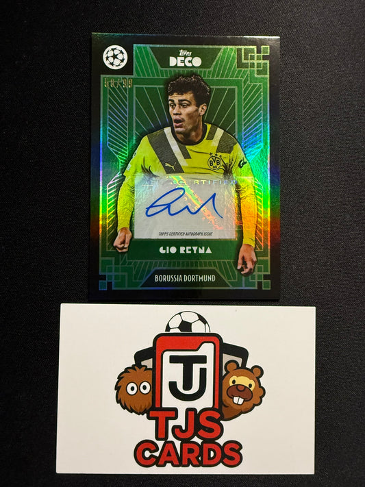 Gio Reyna - Green Auto /99 - TOPPS Deco 2022/23
