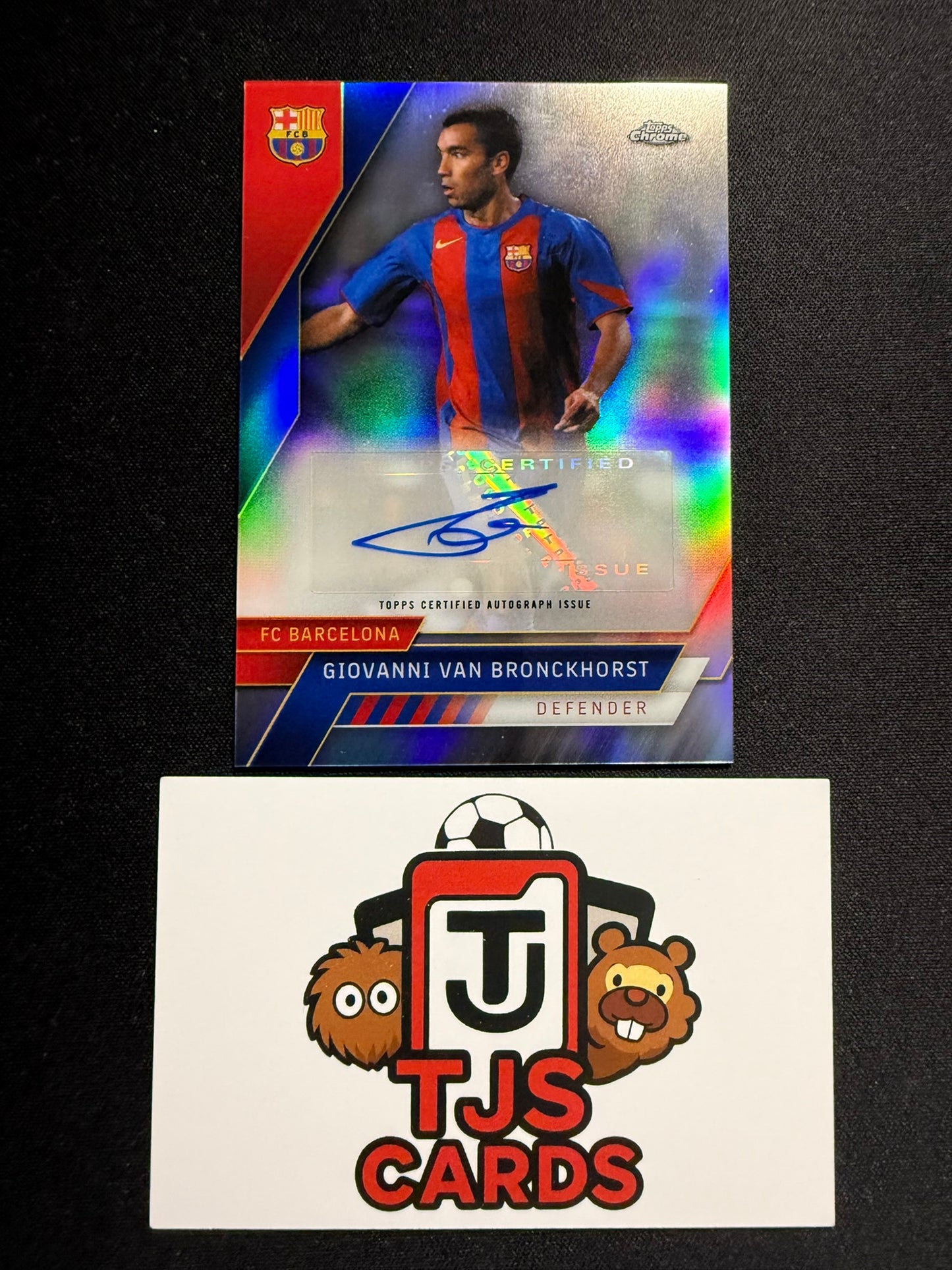 Giovanni Van Bronckhorst - Auto - TOPPS Chrome Barcelona 2022/23