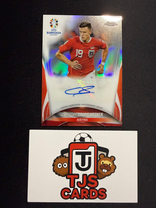 Christoph Baumgartner - Auto - TOPPS Chrome UEFA EURO 2024