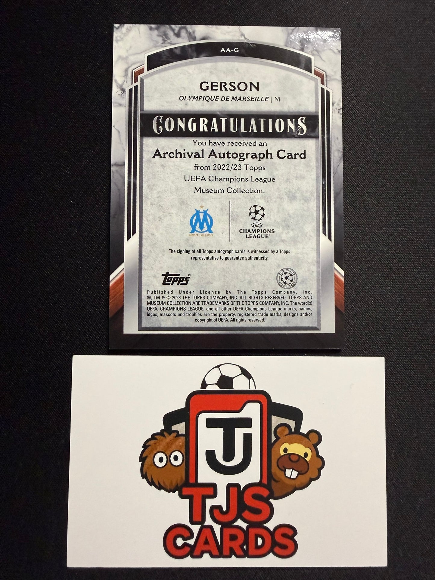 Gerson - Amethyst Auto /99 - TOPPS Museum UCL 2022/23