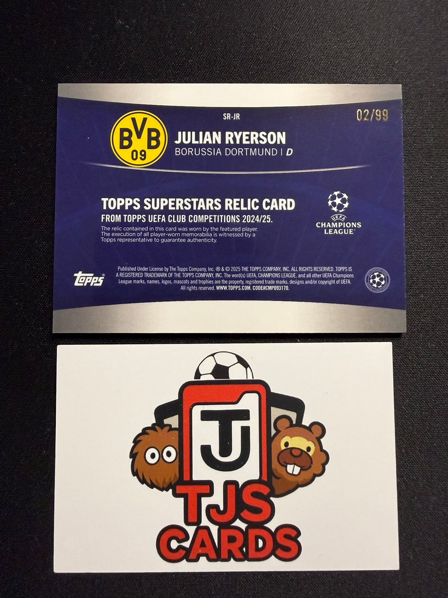 Julian Ryerson - Player-Worn Patch /99 - TOPPS UCC 2024/25