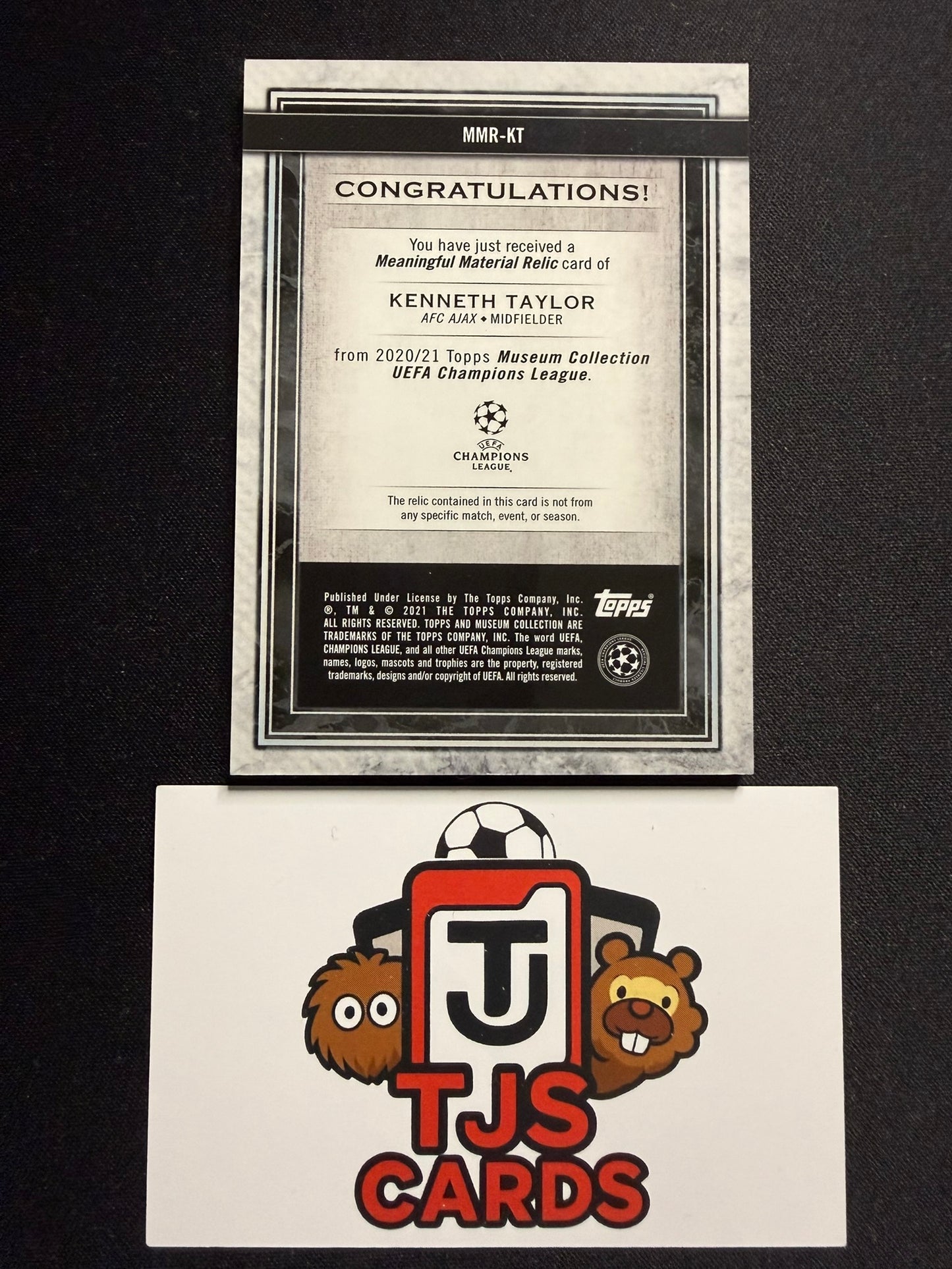 Kenneth Taylor - Player-Worn Patch /75 - TOPPS Museum UCL 2020/21
